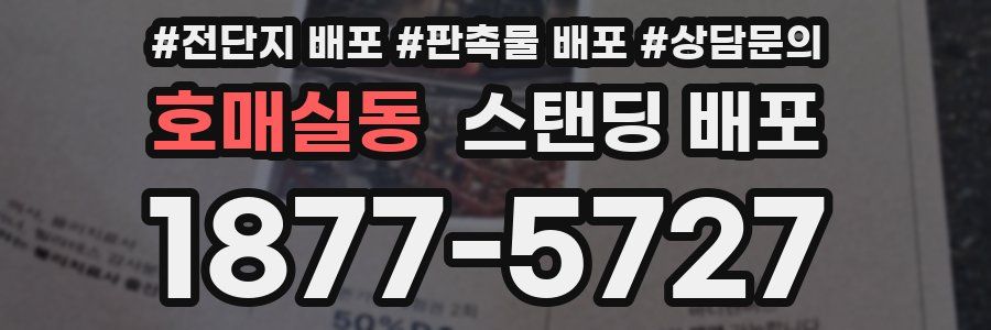 호매실동 스탠딩 배포