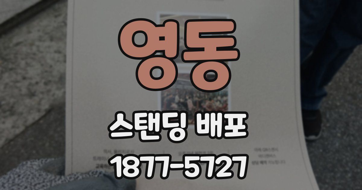 영동 스탠딩 배포