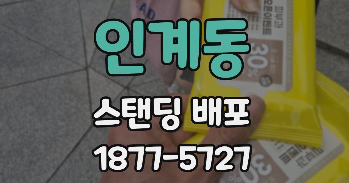 인계동 스탠딩 배포