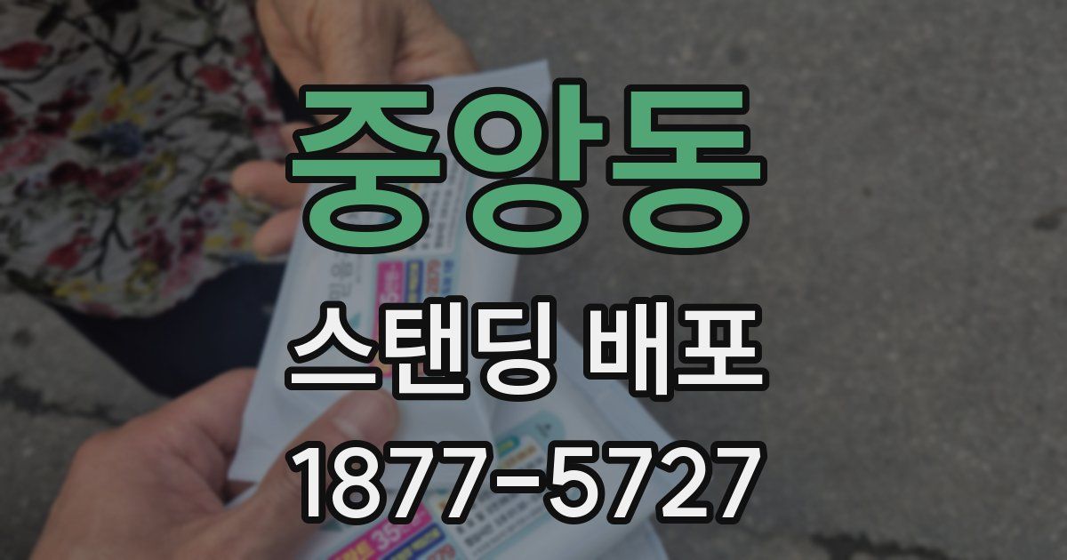중앙동 스탠딩 배포