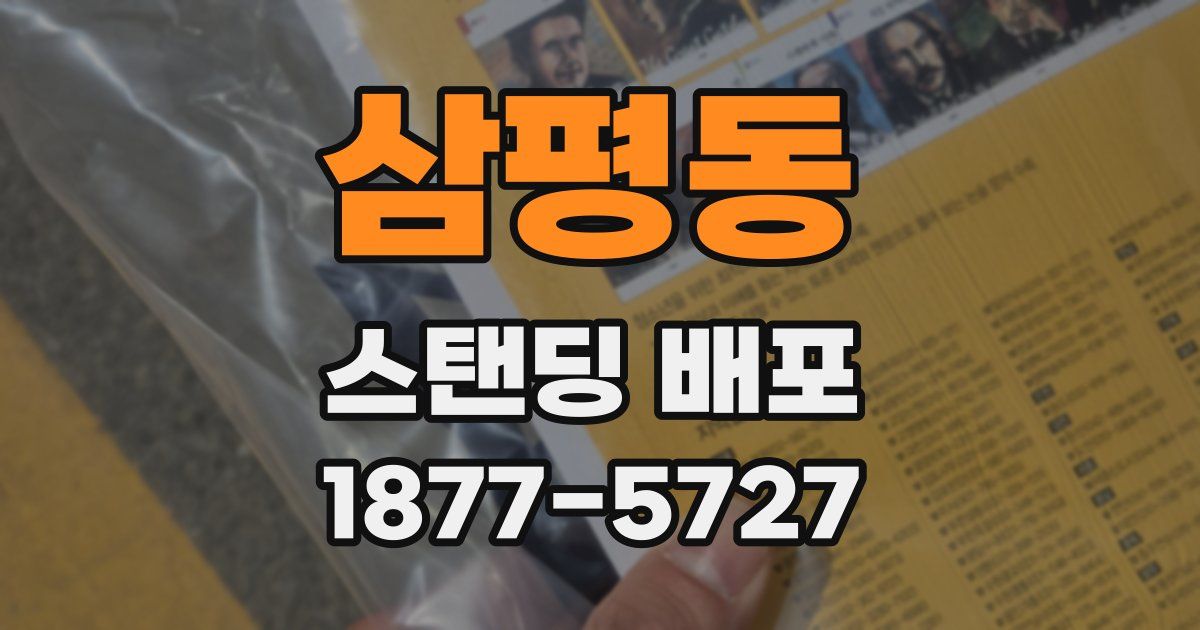 삼평동 스탠딩 배포