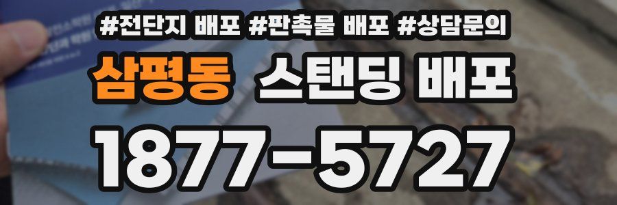 삼평동 스탠딩 배포