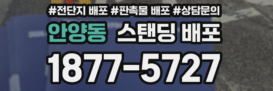 안양동 스탠딩 배포