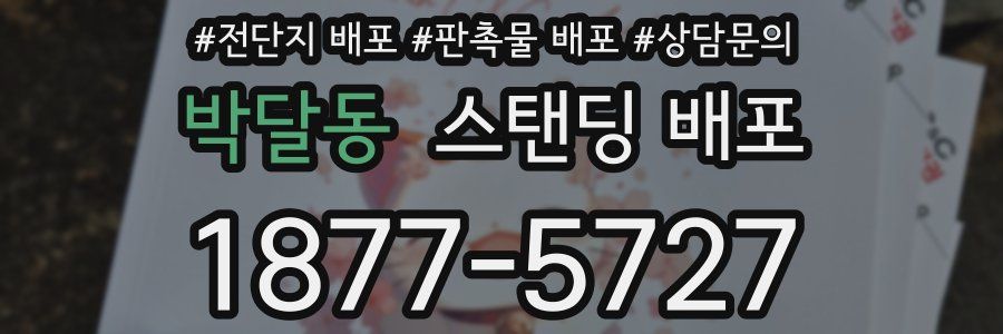 박달동 스탠딩 배포