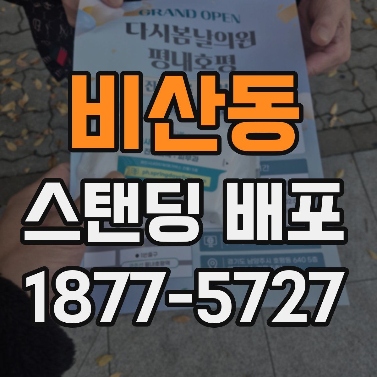 비산동 스탠딩 배포