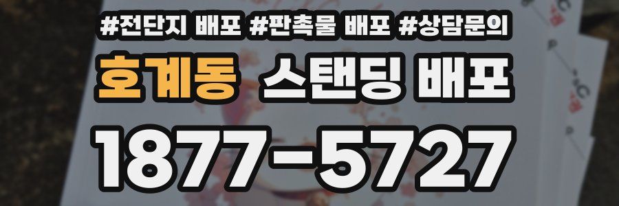 호계동 스탠딩 배포