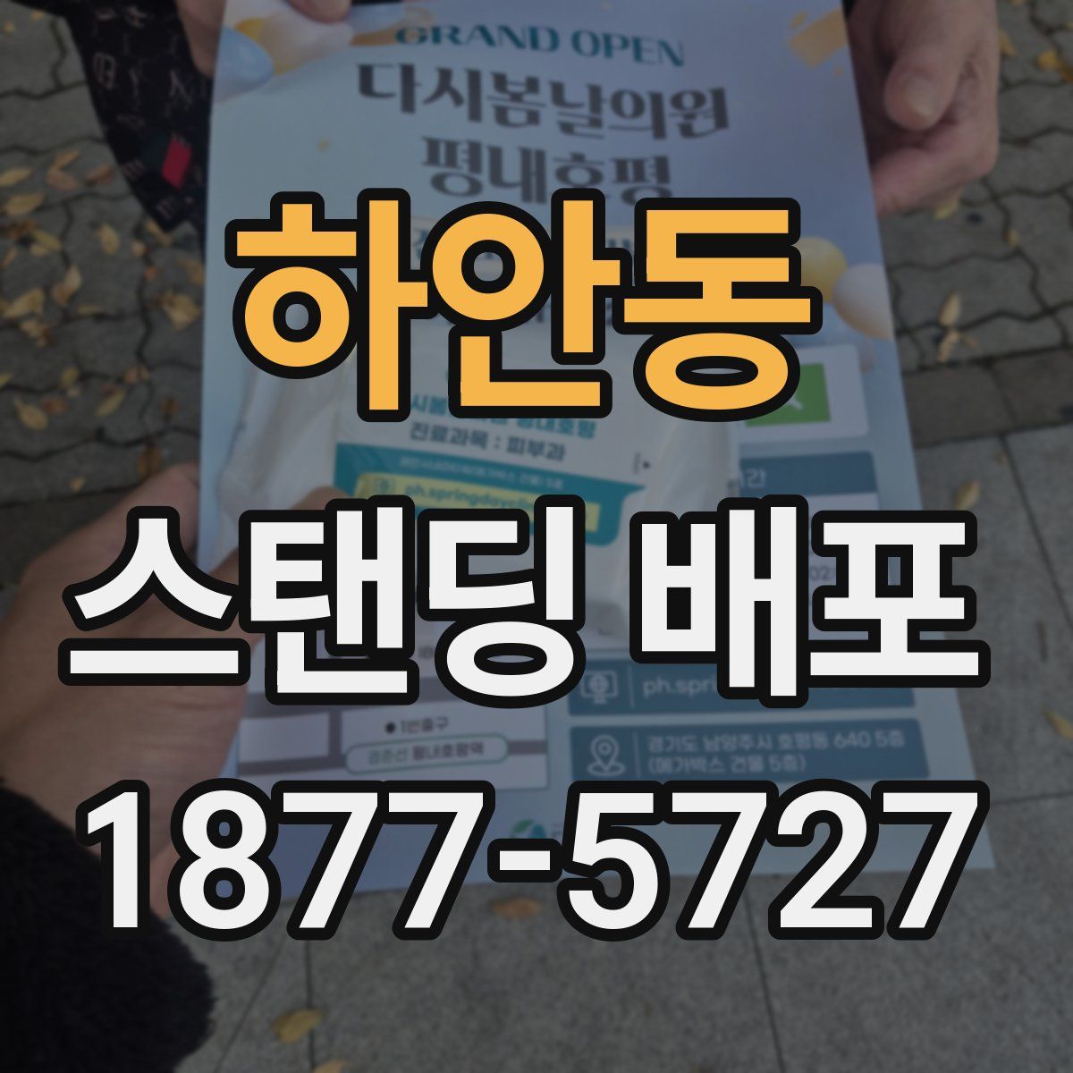 하안동 스탠딩 배포