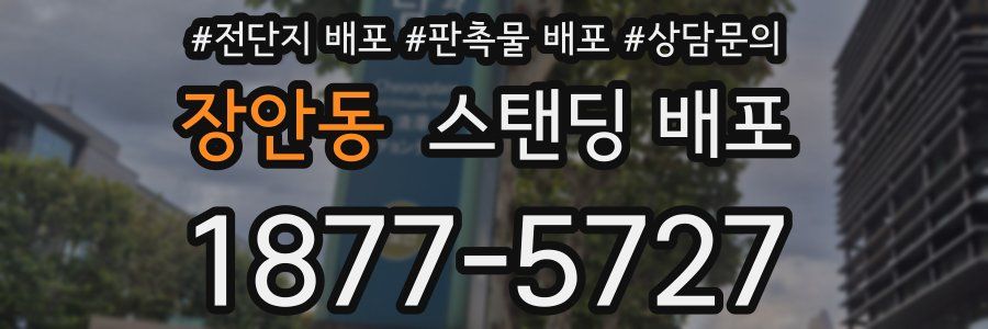 장안동 스탠딩 배포