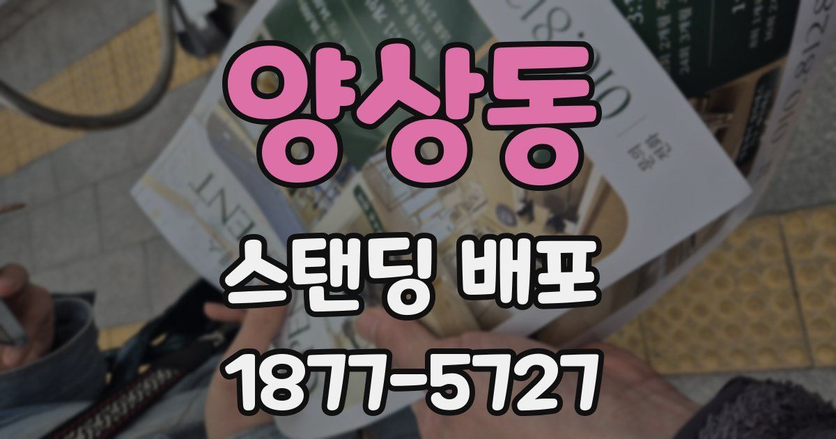 양상동 스탠딩 배포