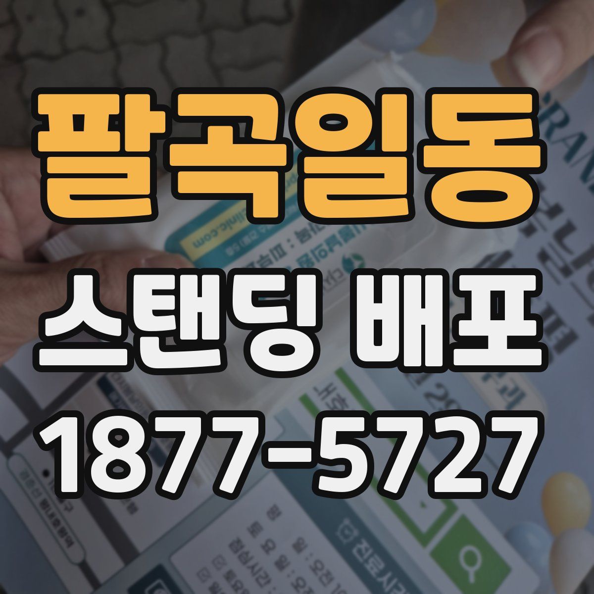 팔곡일동 스탠딩 배포