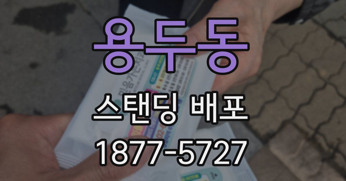 용두동 스탠딩 배포