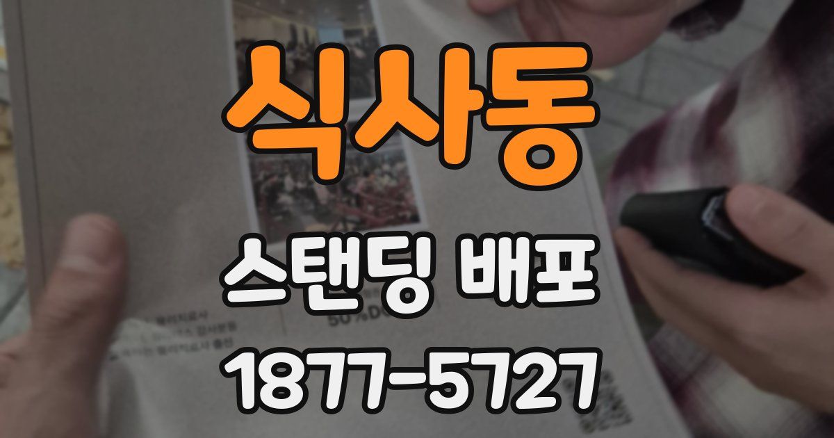 식사동 스탠딩 배포