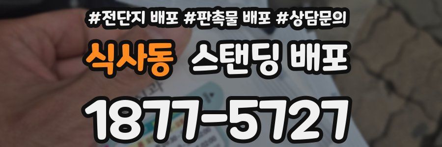 식사동 스탠딩 배포
