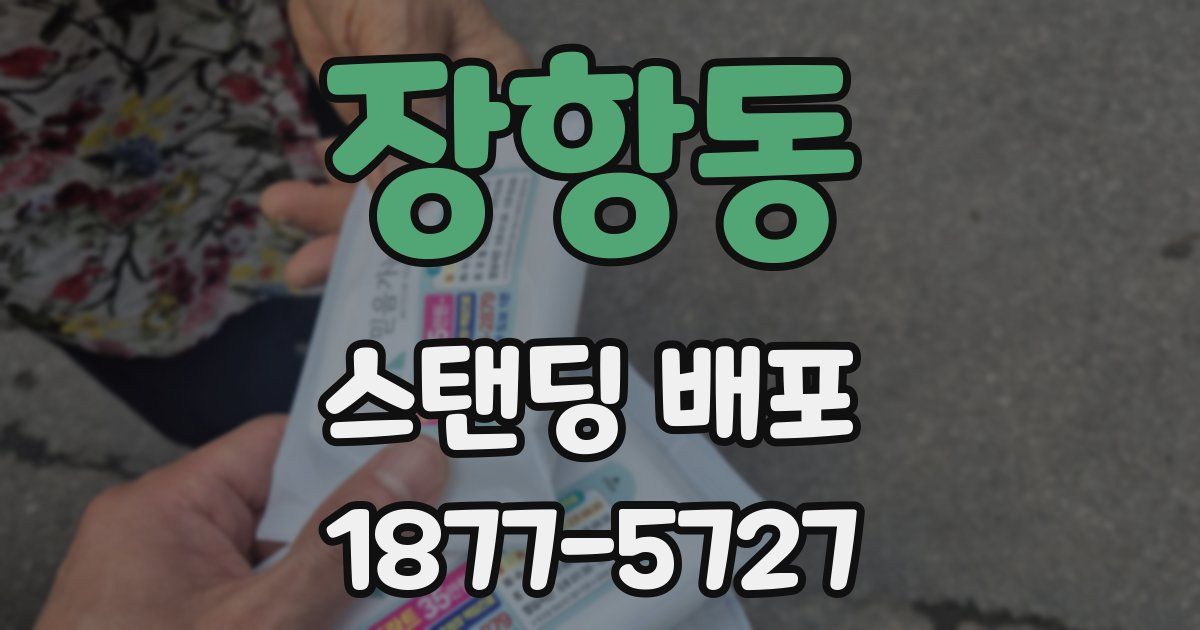 장항동 스탠딩 배포