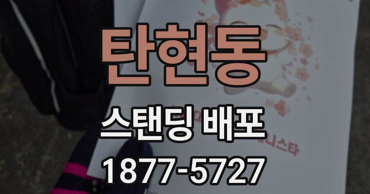 탄현동 스탠딩 배포