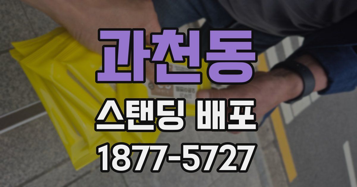 과천동 스탠딩 배포