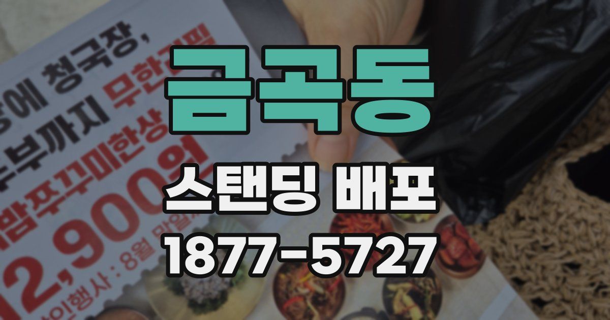 금곡동 스탠딩 배포