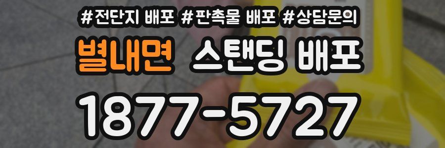 별내면 스탠딩 배포