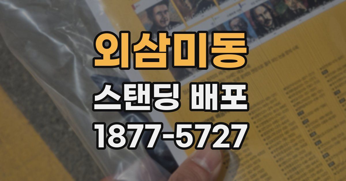 외삼미동 스탠딩 배포