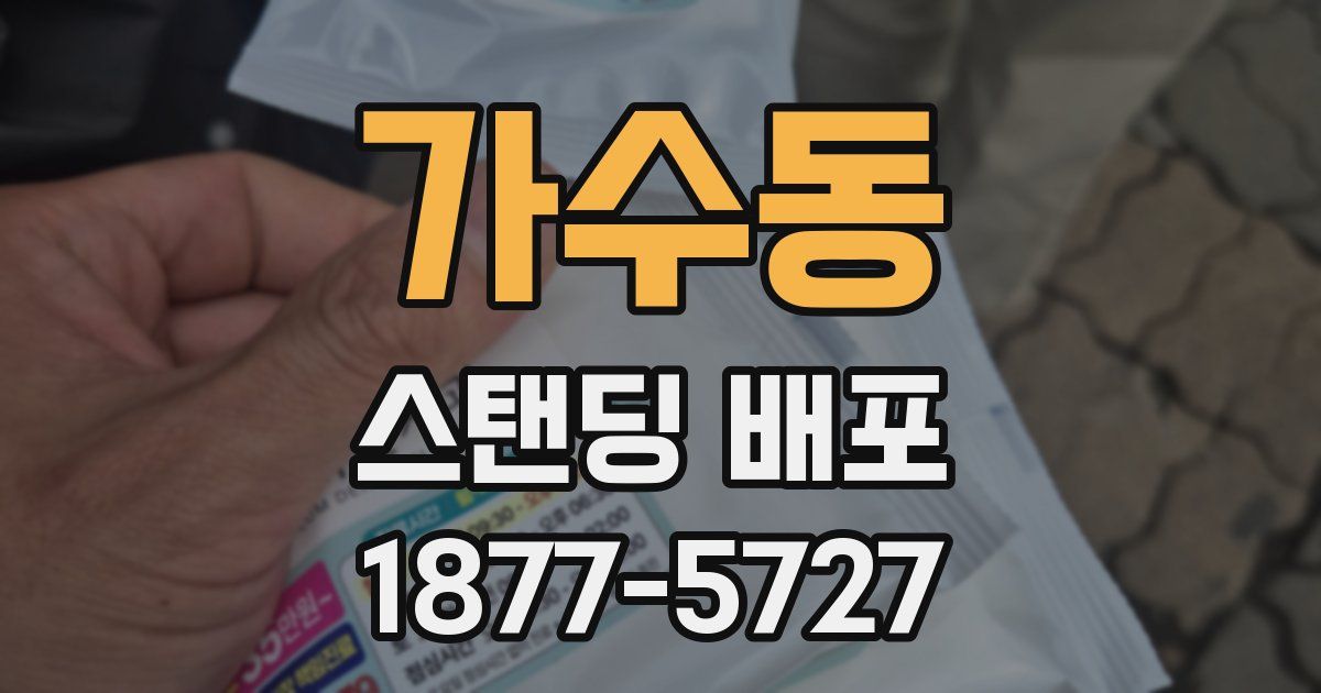 가수동 스탠딩 배포