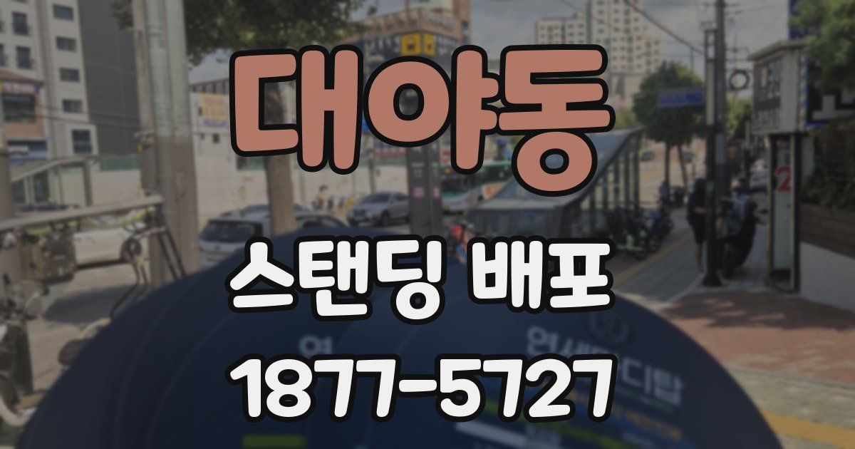 대야동 스탠딩 배포