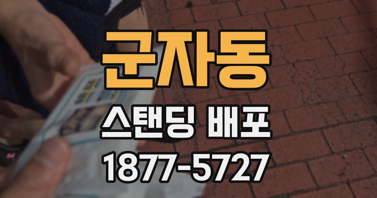 군자동 스탠딩 배포