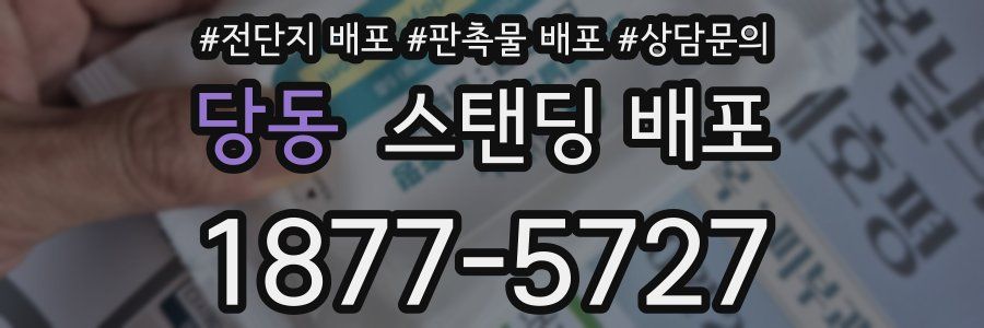 당동 스탠딩 배포
