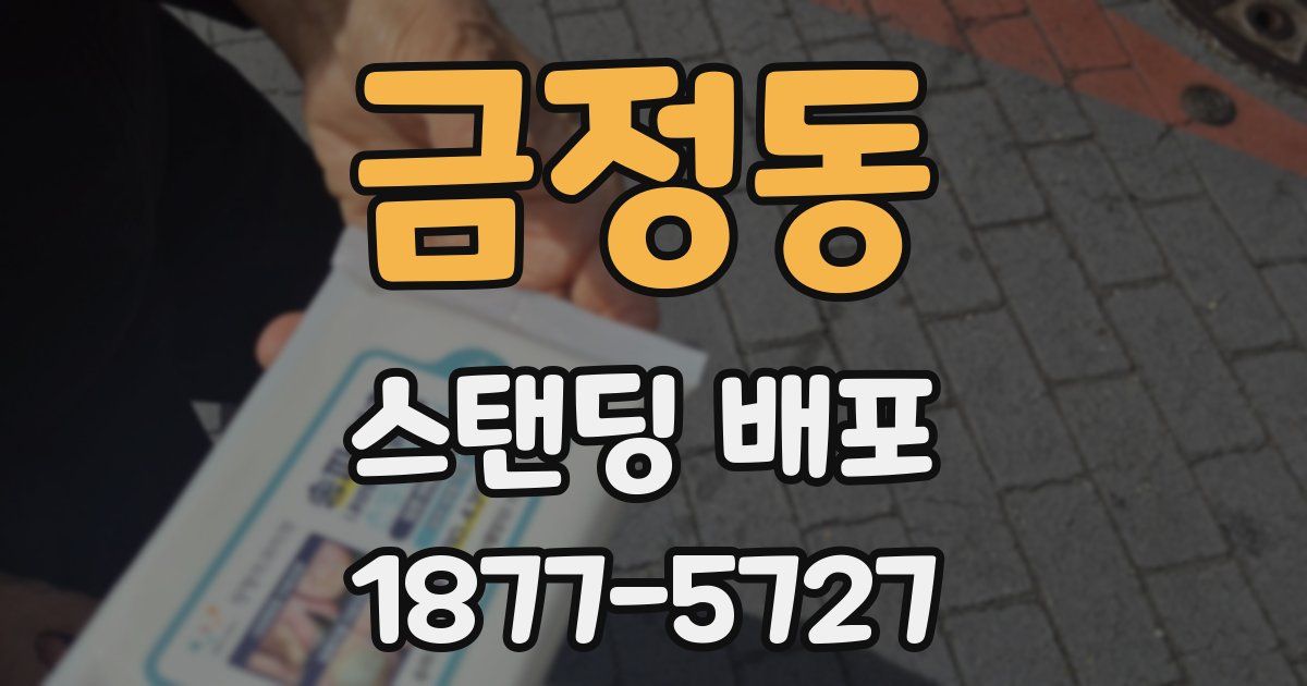 금정동 스탠딩 배포