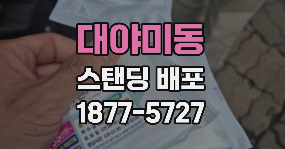 대야미동 스탠딩 배포