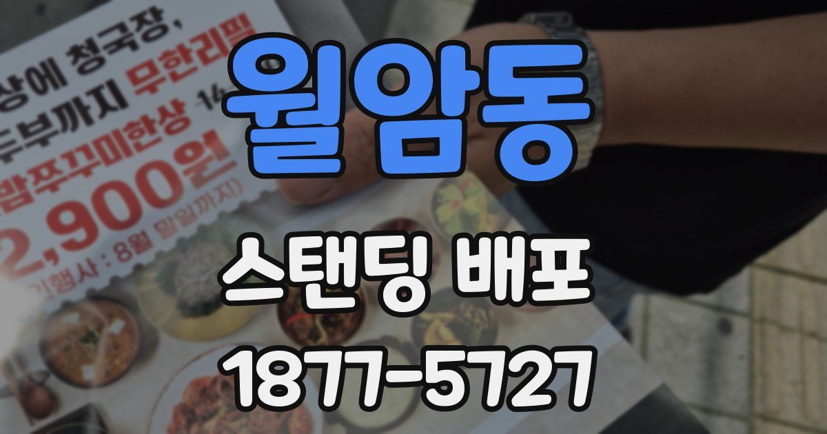 월암동 스탠딩 배포