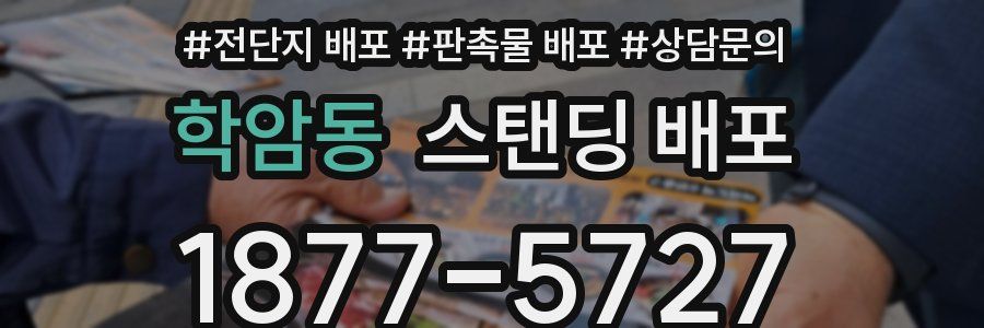 학암동 스탠딩 배포