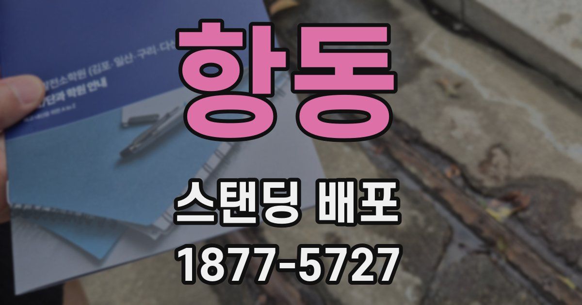 항동 스탠딩 배포