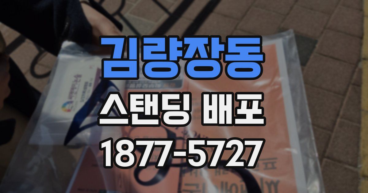 김량장동 스탠딩 배포