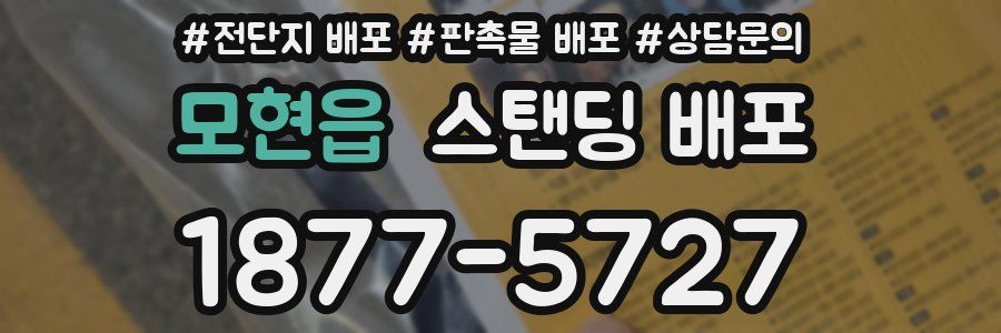 모현읍 스탠딩 배포