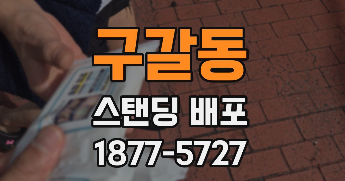 구갈동 스탠딩 배포