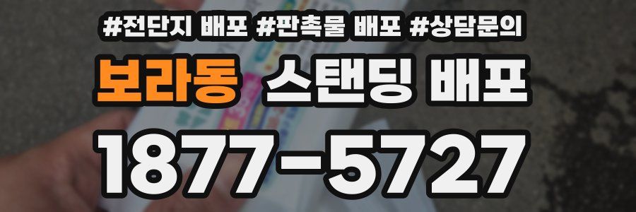 보라동 스탠딩 배포
