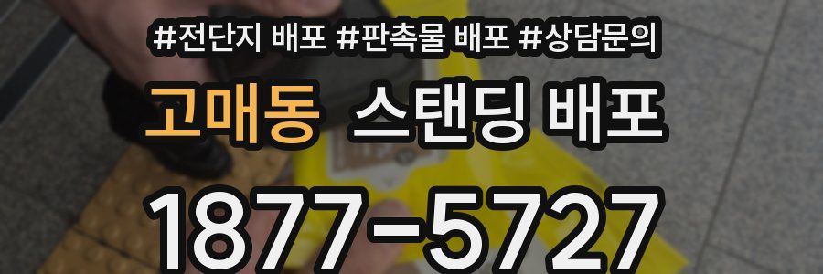 고매동 스탠딩 배포