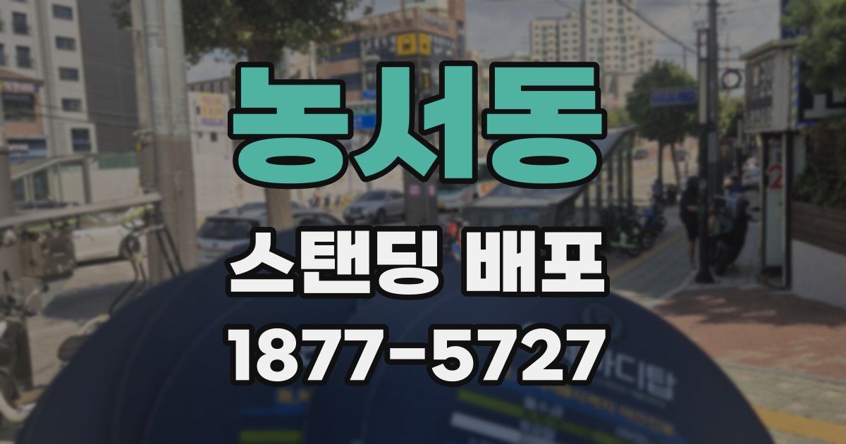 농서동 스탠딩 배포
