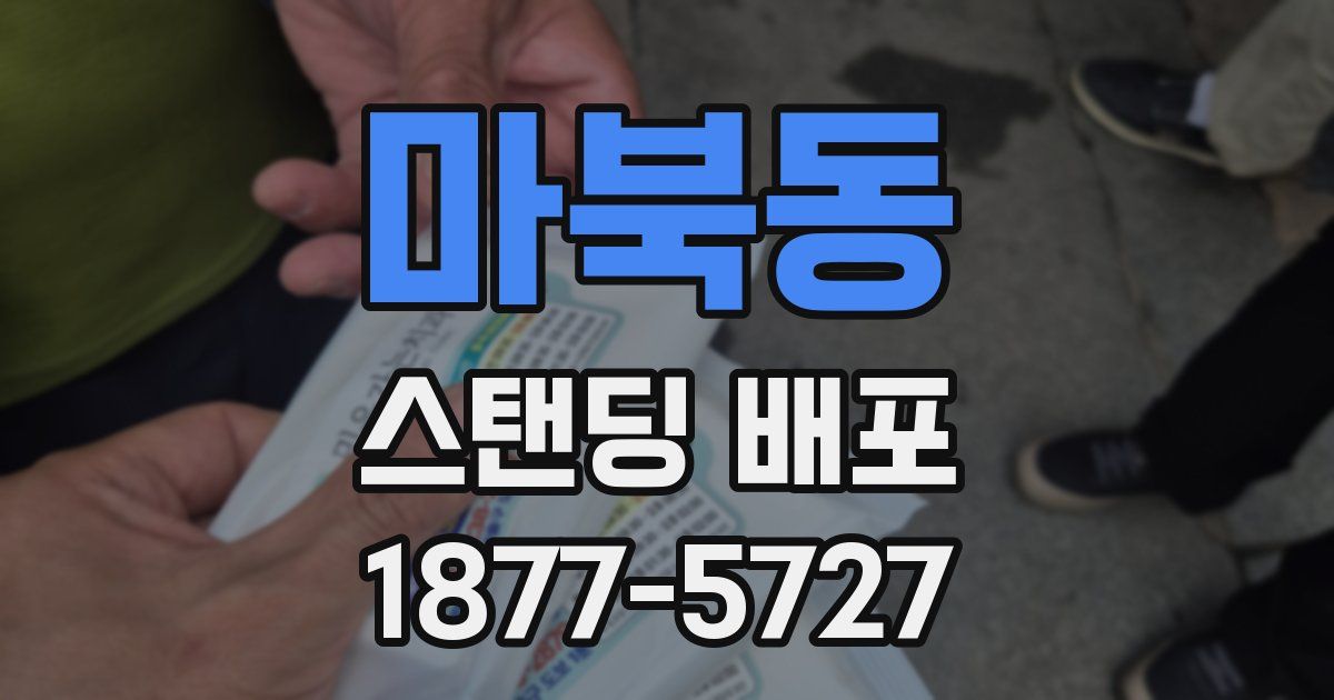 마북동 스탠딩 배포