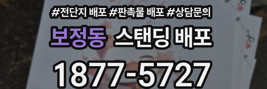 보정동 스탠딩 배포