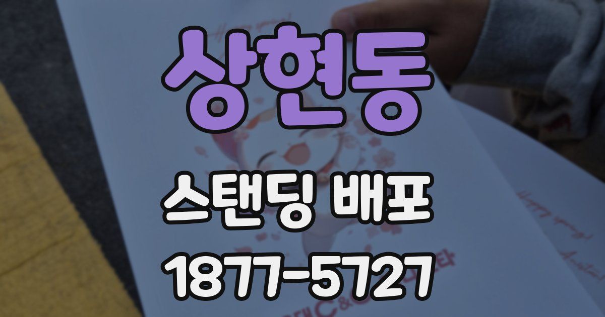 상현동 스탠딩 배포