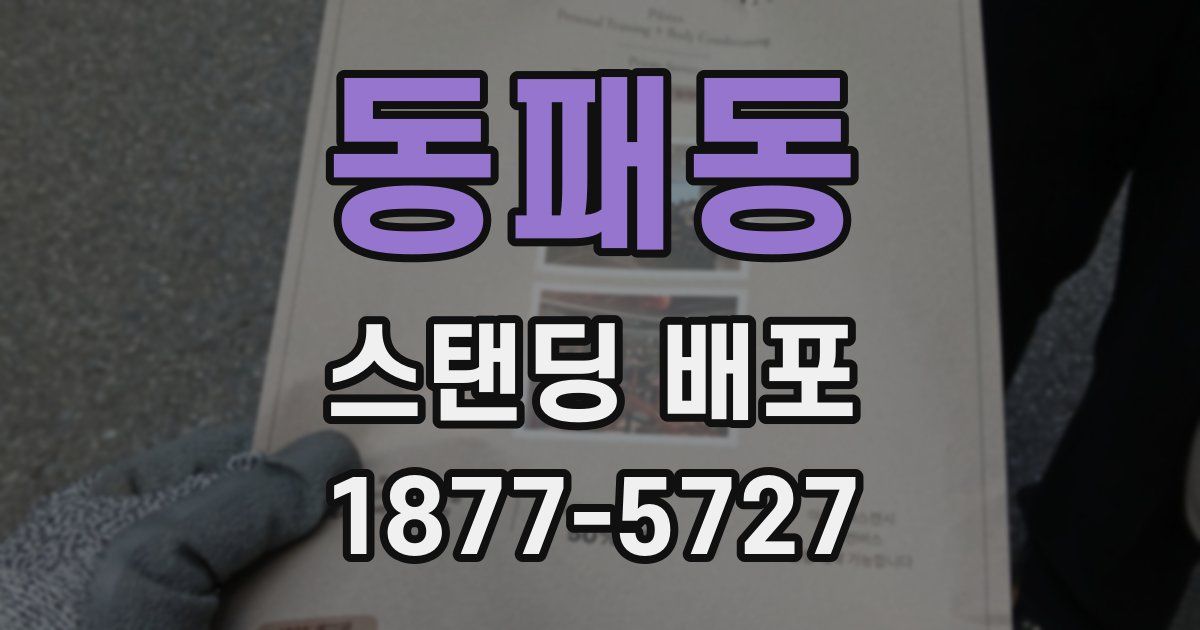 동패동 스탠딩 배포