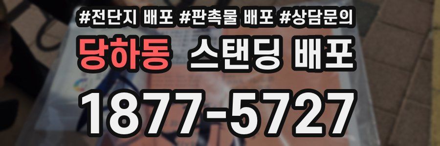 당하동 스탠딩 배포
