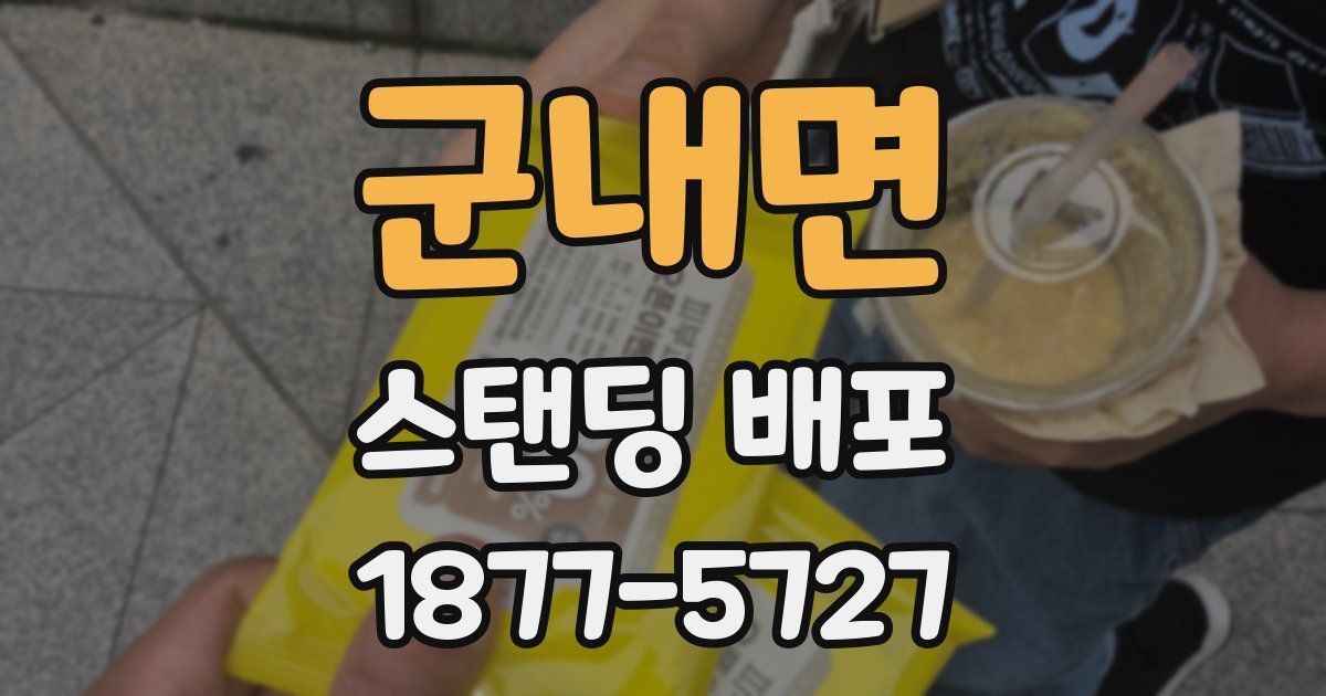 군내면 스탠딩 배포