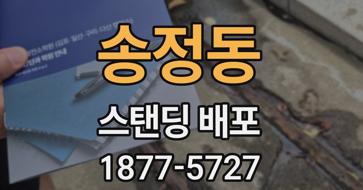 송정동 스탠딩 배포