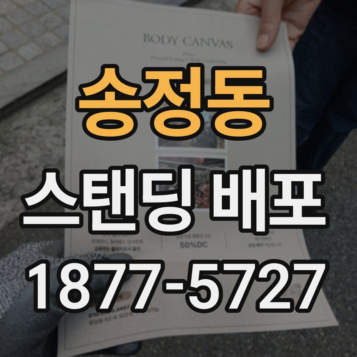 송정동 스탠딩 배포