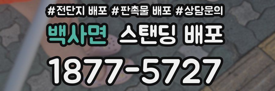 백사면 스탠딩 배포