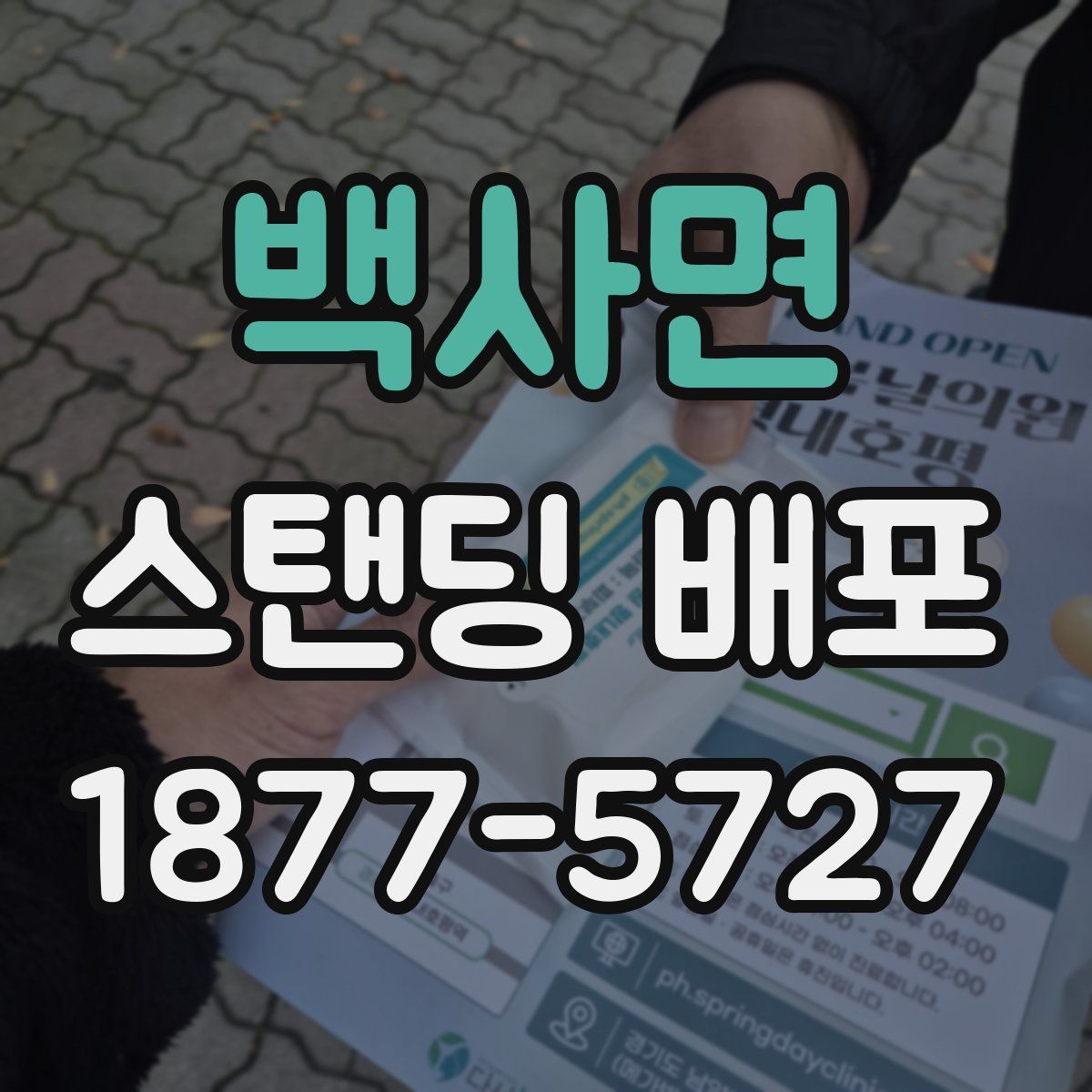 백사면 스탠딩 배포