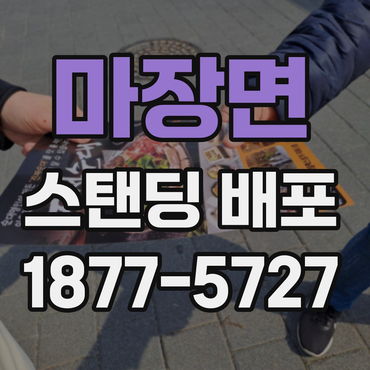 마장면 스탠딩 배포