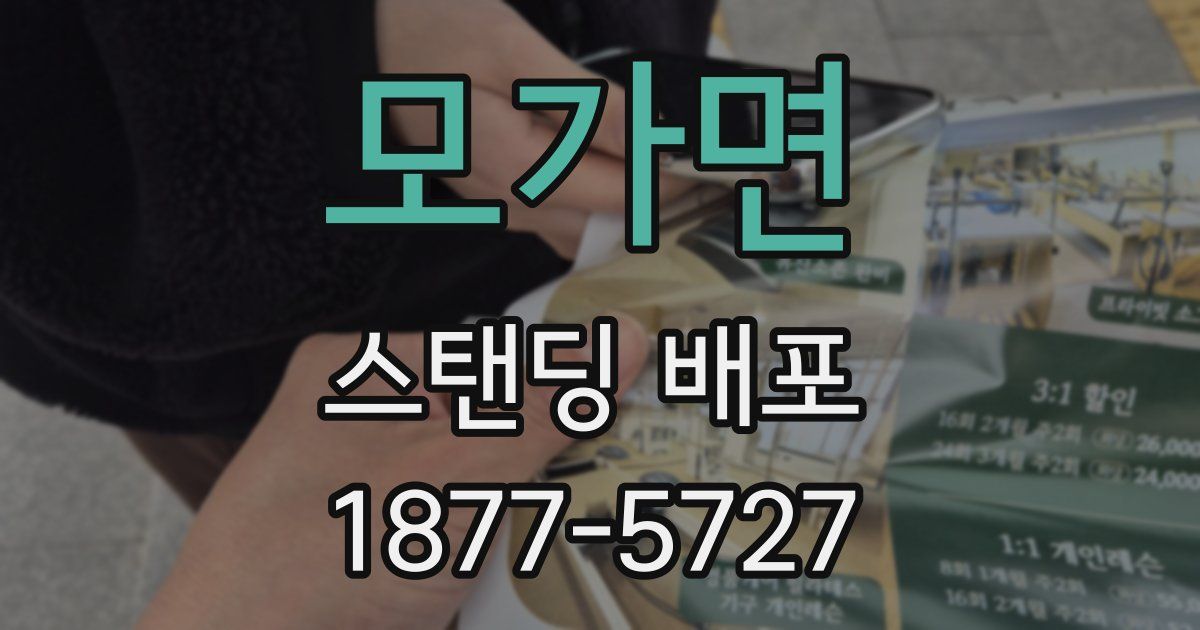 모가면 스탠딩 배포